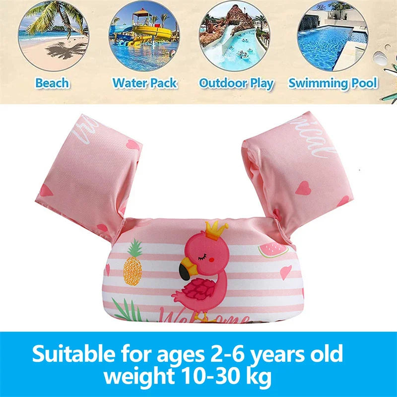 Toddler Swimming Baby Floats Arm Ring Inflatable Children Hand Swim Pool Floating Safety Flamingo Swimming Circle Float