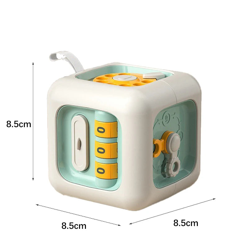 6 in 1 Drawer Cube Montessori Educational Toys Activity Cube Baby Sensory Busy Board Toys Baby Practice Skills Learning Toys