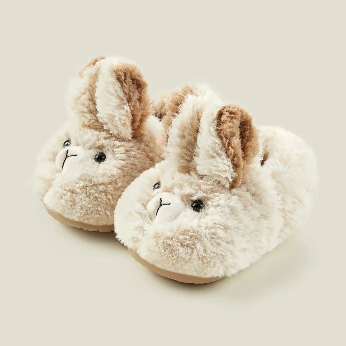 Fashion Children Cartoon Shoes Super Warm Boys Girls Cotton Shoes Cute Bunny Plush Ankle Shoes Short Fuzzy Kids Shoes