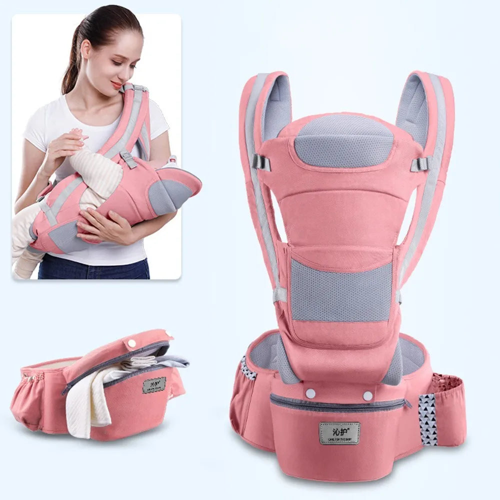 0-48M Ergonomic Baby Carrier Backpack Infant Baby Hipseat Carrier Front Facing Ergonomic Kangaroo Baby Wrap Sling Travel