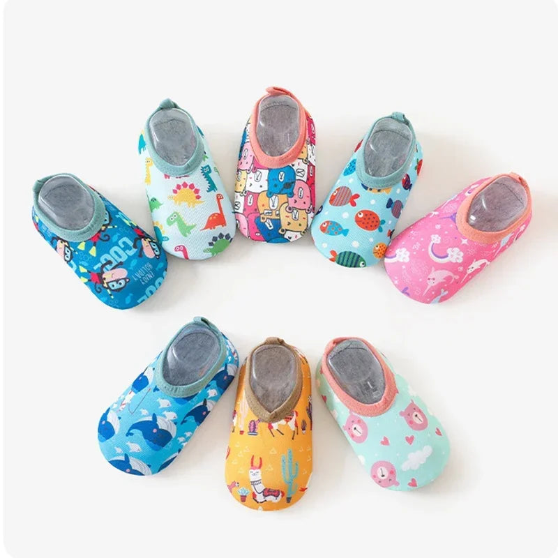 Children Swimming Surf Sports Sneakers Summer Thin Anti-slip Aqua Swim Floor Socks Baby Kids Cartoon Pool Beach Water Shoes