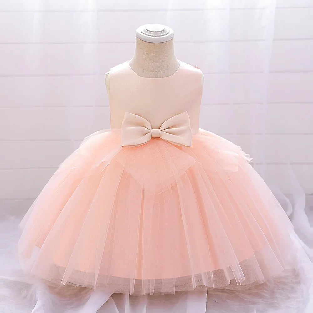 Girls Party Dress 4 Colors 4Y-7Y Kids Ball Gown Wedding Birthday Piano Dresses Princess Evening Skirt Children Costume Wholesale