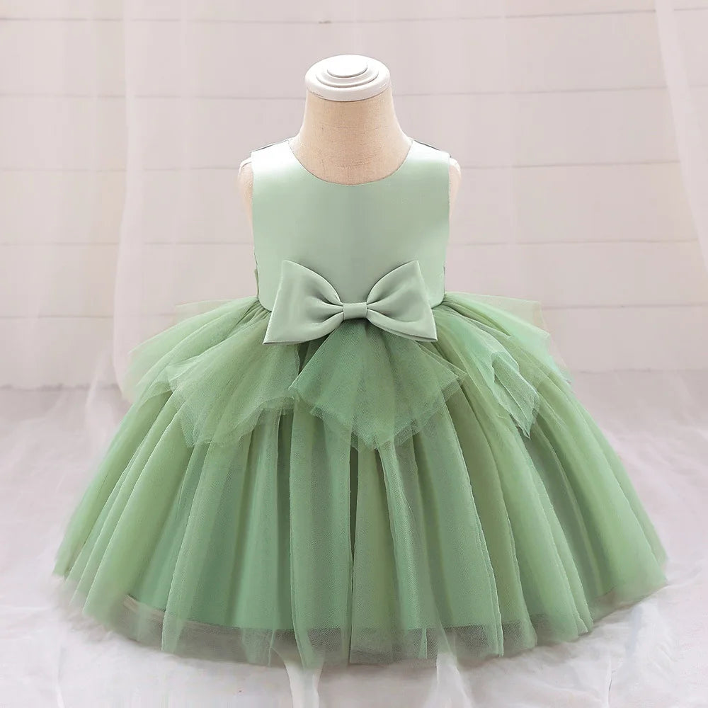 Girls Party Dress 4 Colors 4Y-7Y Kids Ball Gown Wedding Birthday Piano Dresses Princess Evening Skirt Children Costume Wholesale