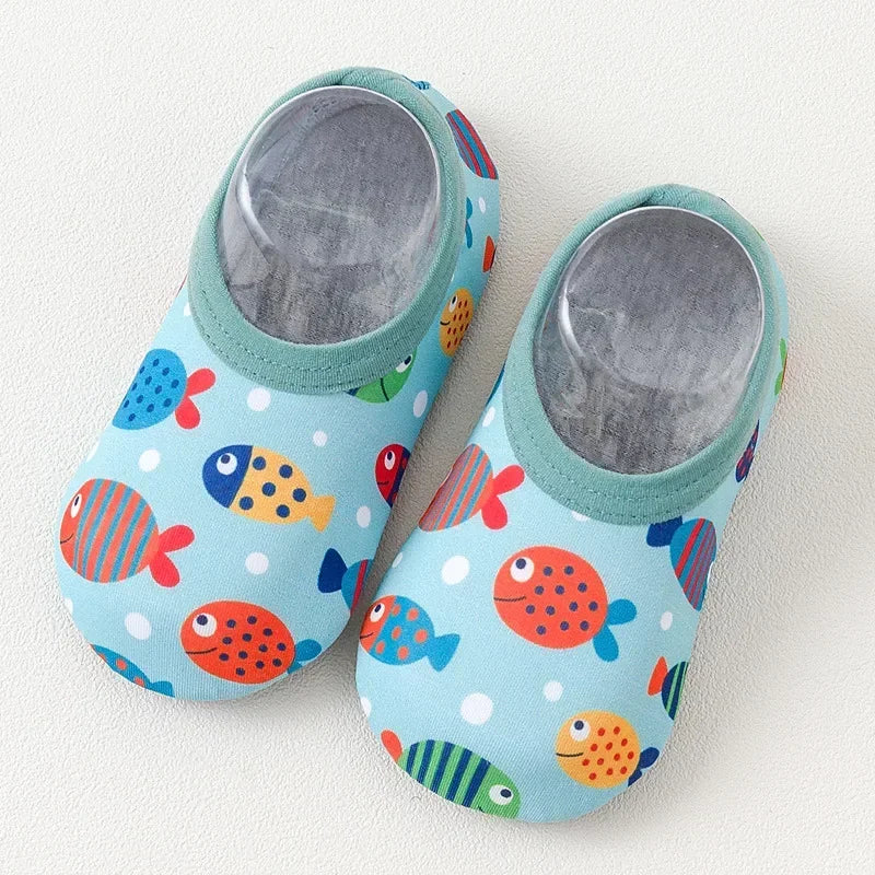 Children Swimming Surf Sports Sneakers Summer Thin Anti-slip Aqua Swim Floor Socks Baby Kids Cartoon Pool Beach Water Shoes