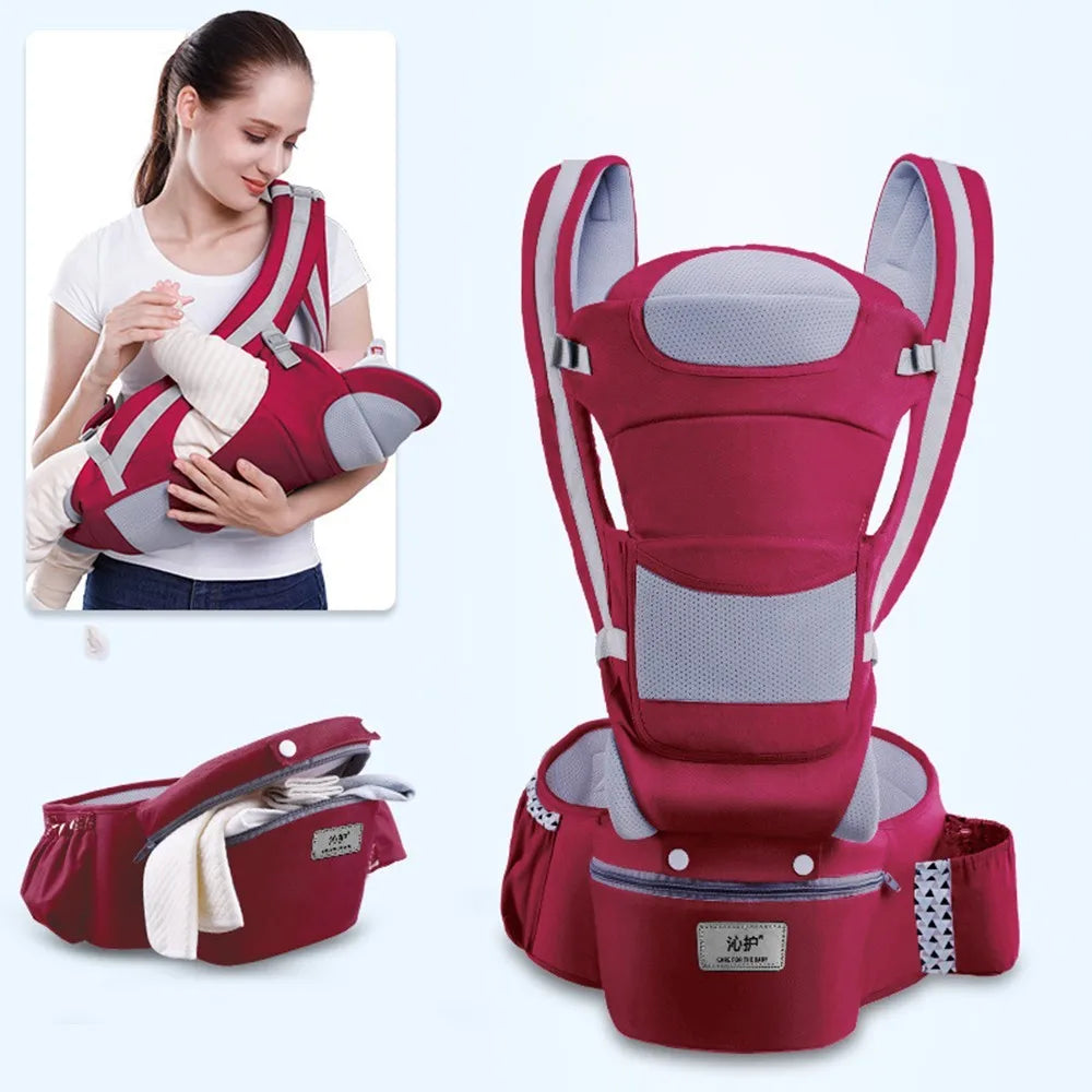 0-48M Ergonomic Baby Carrier Backpack Infant Baby Hipseat Carrier Front Facing Ergonomic Kangaroo Baby Wrap Sling Travel