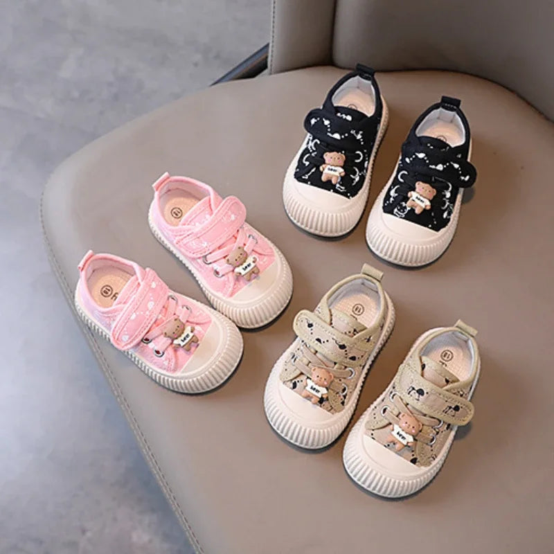 Children Shoes Spring Autumn Antiskid Soft Sole Kids Canvas Shoes Breathable Board Shoes for Girl Sneakers Niños Lienzo Zapato