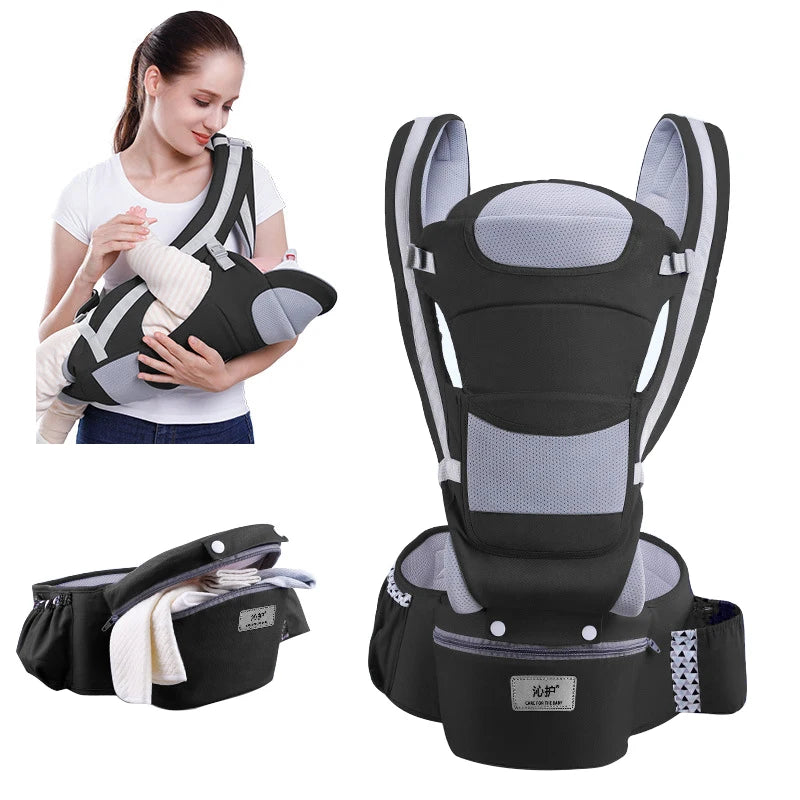 0-48M Ergonomic Baby Carrier Backpack Infant Baby Hipseat Carrier Front Facing Ergonomic Kangaroo Baby Wrap Sling Travel