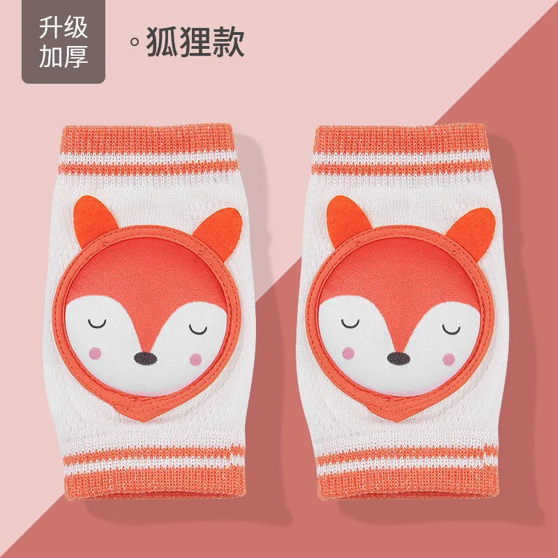 Korea Baby Knee Pads Fashion Print Kids Kneepad for Crawling Toddler Baby Safety Accessories Knee Protector Socks 0-2Years