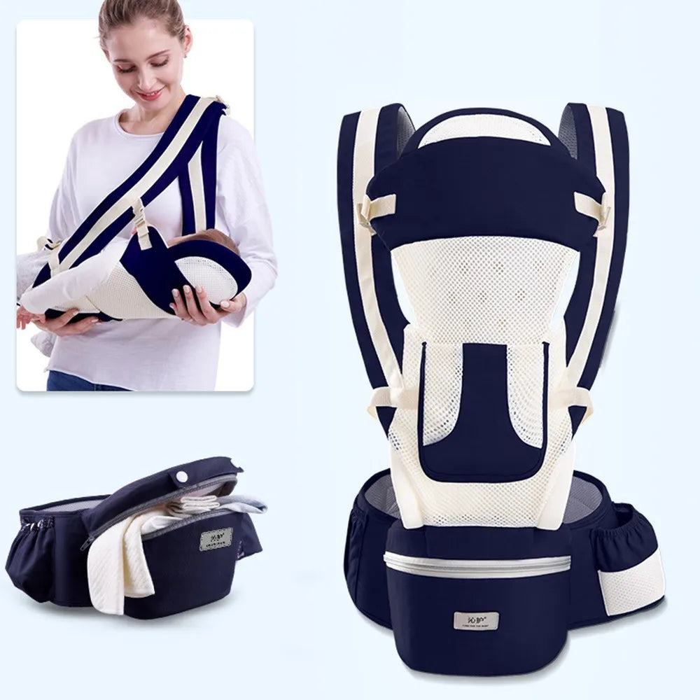 0-48M Ergonomic Baby Carrier Backpack Infant Baby Hipseat Carrier Front Facing Ergonomic Kangaroo Baby Wrap Sling Travel