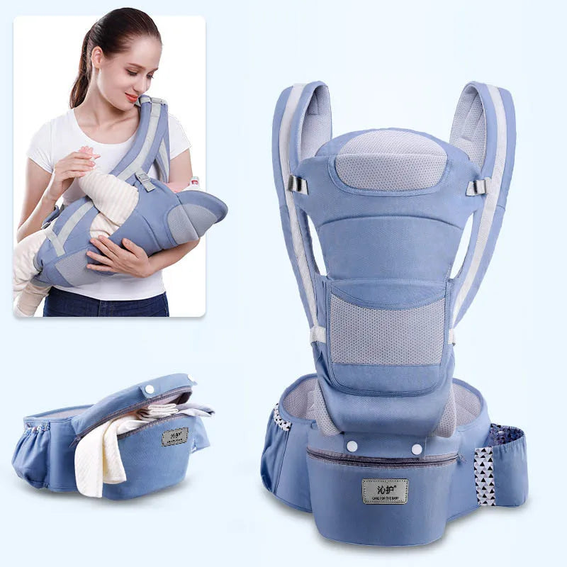 0-48M Ergonomic Baby Carrier Backpack Infant Baby Hipseat Carrier Front Facing Ergonomic Kangaroo Baby Wrap Sling Travel