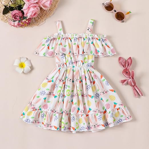 Girl's Lycra Floral Printed Frock Dress for Girls 2-3-YEARS