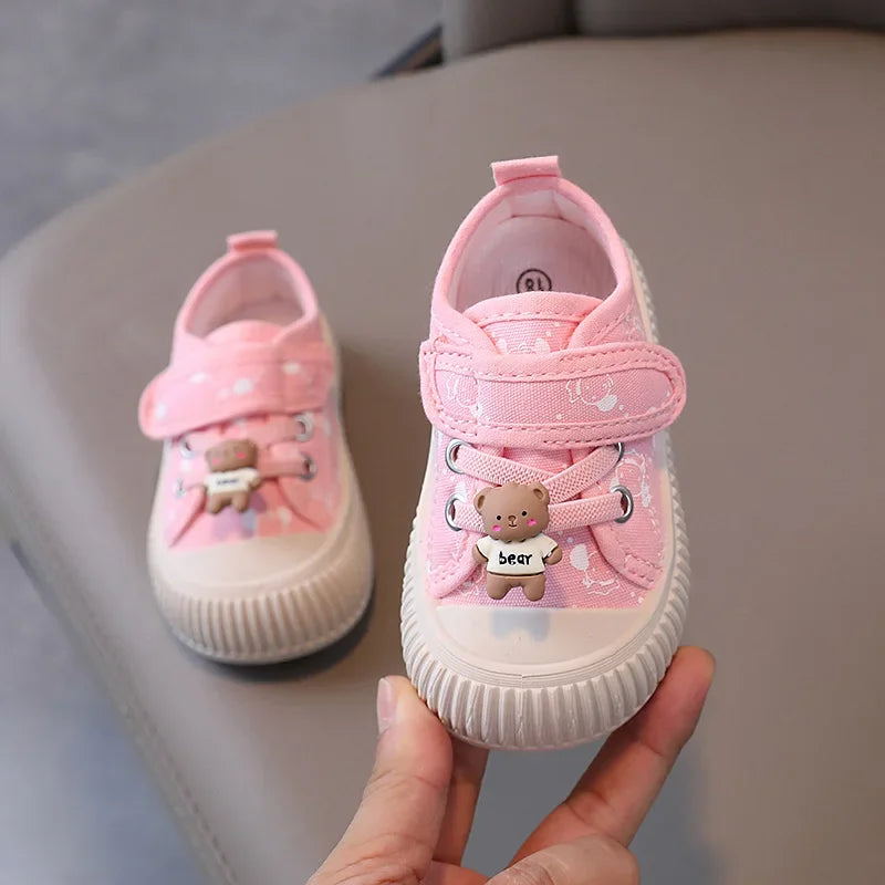 Children Shoes Spring Autumn Antiskid Soft Sole Kids Canvas Shoes Breathable Board Shoes for Girl Sneakers Niños Lienzo Zapato