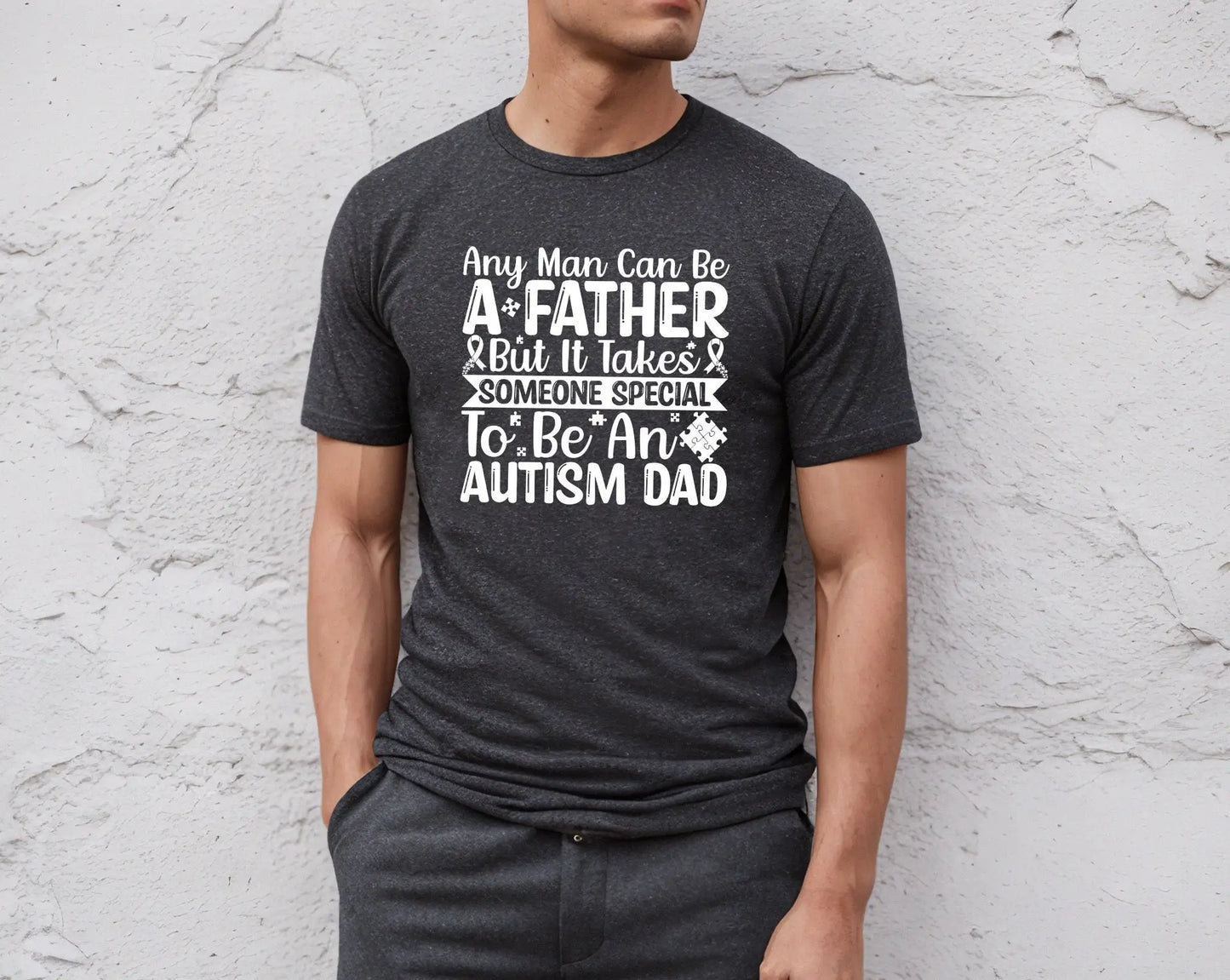 Autism Dad T Shirt Awareness Acceptance Neurodiversity Spread Kindness Father Special